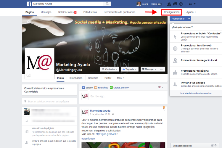 Facebook tutorial para posts multilingüe en páginas